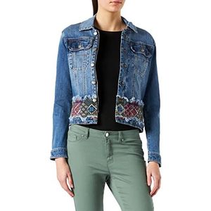 Desigual Chaq_bakersf jeansjas voor dames, blauw, XL