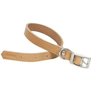 Chapuis SELLERIE SLA622 hondenhalsband - leer, natuur - breedte 20 mm - lengte 50 cm - maat M