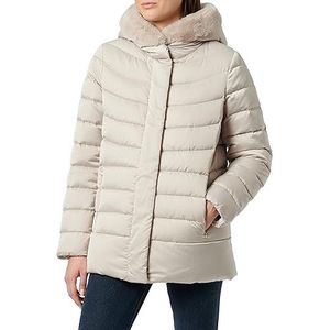 Geox W Chloo Jacket voor dames, Zilvergrijs, 42