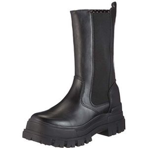 Buffalo Aspha Hi Up halflange laarzen voor dames, zwart, 39 EU