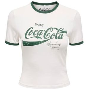 Onlcoca Cola Life S/S Short Top Box JRS, cloud dancer, XS