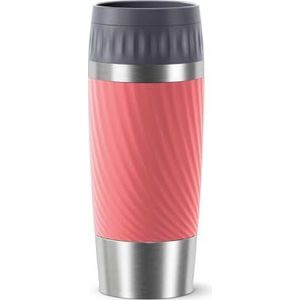 Tefal Travel Mug Easy Twist Thermosfles - Koraalrood - 0,36 liter