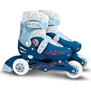 Stamp - Inlineskates Two in One 3 rollen De Frozen II 27-30 Disney Anna, Elsa, RN244301, blauw-wit, maat