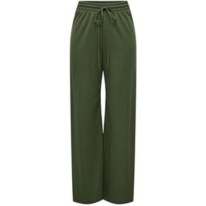 ONLY Dames Onljany String Pant JRS stoffen broek, groen, S