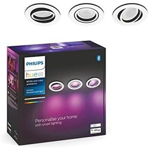Philips Hue Centura inbouwspot White & Color rond Wit 3-pack
