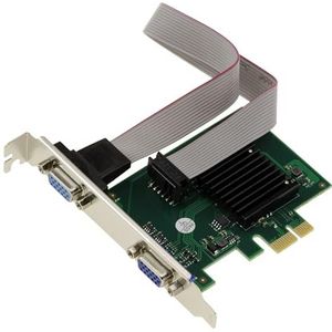 KALEA-INFORMATIQUE Grafische kaart 2 poorten VGA 1080p op PCIe x1-poort met chipset Silicon Motion SM750
