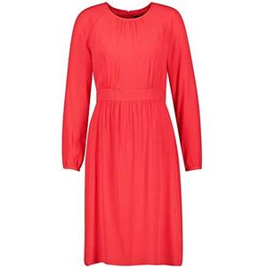 Taifun - Feestjurk - Lava Rood - Knielang - Getailleerde Blousejurk