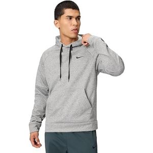 NIKE - Sportsweatshirt - Grijs Gemêleerd/Zwart - Capuchon - Lange Mouwen