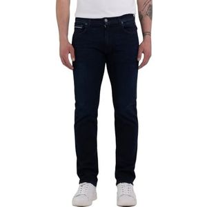 Replay Grover straight-fit herenjeans met comfort stretch, donkerblauw 007, 36W / 34L