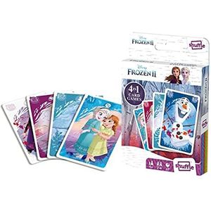 Shuffle Bevroren 2 kaartspellen voor kinderen - 4 in 1 snap, paren, gelukkige gezinnen en actiespel, geweldig cadeau voor kinderen van 4 jaar