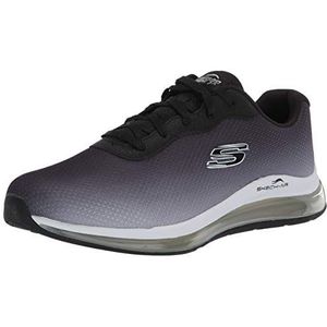 Skechers Skech-air Element 2.0 Sneakers voor dames, Zwart Wit Mesh Trim, 37.5 EU