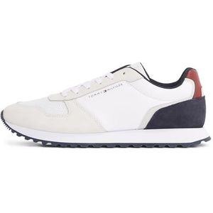 TOMMY HILFIGER Heren NIEUWE RUNNER EVA MIX Low Top, WIT (wit), 10.5 UK, Wit, 45 EU