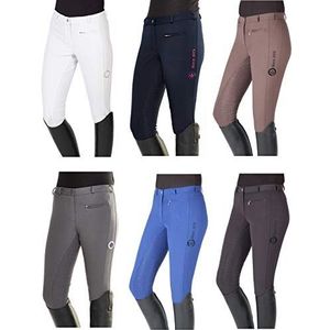 PFIFF 102235 dames rijbroek -Yasmin - met siliconen grip trim, blauw 36