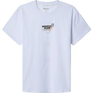 Pepe Jeans - PB503979 - T-shirt - Wit - Katoen - Korte Mouwen - Casual
