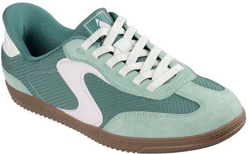 Skechers - HOTSHOT-EVERYDAY EASE - Slip-on Sneakers - Groen/lichtroze - Retro Sneaker