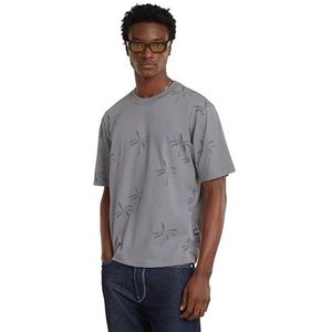 G-Star RAW musa stencil pigment dye r t, Zwart (Dk Black Gd D24688-b256-b564), XXL