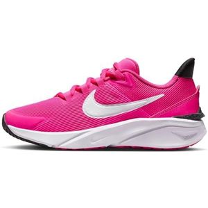 Nike Star Runner 4 Nn (GS) Sneakers voor kinderen, uniseks, Fierce Roze Wit Zwart Playfu, 35.5 EU