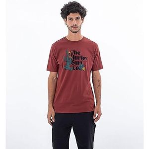 Hurley Evd Baja T-shirt Met Korte Mouwen Oranje M Man