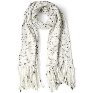 STREET ONE Dames A572666 Chunky NEP Yarn Longscarf, Lucid White, A, Lucid White, A