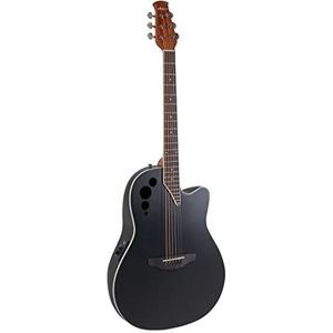 Applause Elite AE44-5S Elektrisch-akoestische gitaar, mid cutaway, zwart satijn