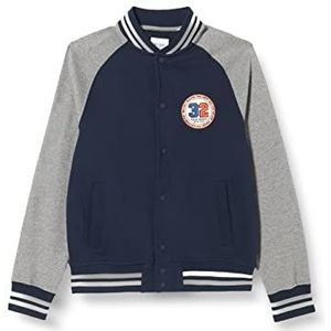 MUSTANG Heren Brian College JK Sweatshirt, Navy Blazer 5324, M