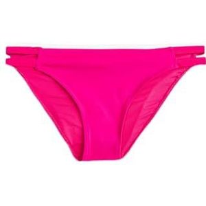 Koton Bikinibroekje voor dames, uitgesneden detail, normale taille, zwemkleding, roze (op1), 40