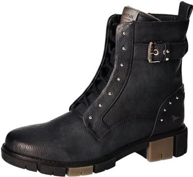 Veterlaarsjes - Effen - Imitatieleer - Blokhak - Warm Gevoerd