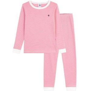Petit Bateau - Pyjama set - Pioenroos/Marshmallow - 2-delig - Pyjama