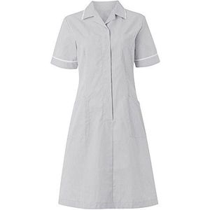 Alexandra AL-ST312PG-120R Stripe Jurk, Regulier, Wit Leiding/Trim, 120 cm Borst (maat 24), Lichtgrijs/Wit
