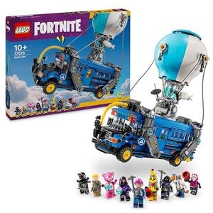 LEGO Fortnite Battle Bus Speelgoed voor 10 jaar en Ouder uit de Videogame, Bouwpakket voor Kinderen, Tieners en Fans met Rollenspel Accessoires en Minifiguren, Cadeau voor Jongens en Meisjes 77073