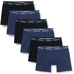 NORVIG Heren 6-pack Heren Tights Boxer Shorts, Multicolor, XL