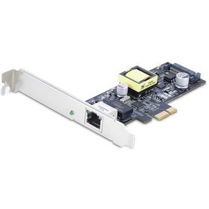 StarTech.com 1-Port 2.5Gbps NBASE-T PoE PCIe Netwerkkaart, Intel I225-V, 802.3af/at PoE+ Multi-Gigabit NIC, PCI Express Server LAN Kaart, SATA Powered Desktop Ethernet Interface (PR12GIP-NETWORK-CARD)