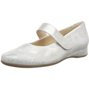 Hassia Petra voor dames, brede G gesloten ballerina's, wit 0200 wit, 42.5 EU