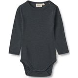 Wheat Romper L/æ - Wol - Lucca - Navy - Wheat - 56 - Romper L/S