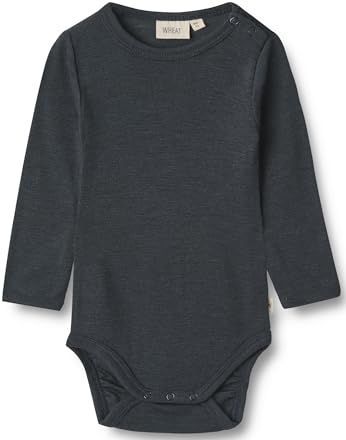 Wheat Romper L/æ - Wol - Lucca - Navy - Wheat - 56 - Romper L/S