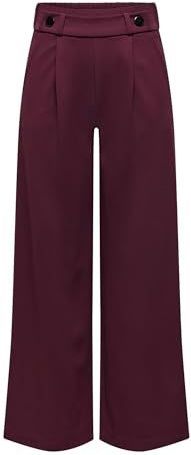 JACQUELINE de YONG Vrouwelijke broek wijd gesneden, Windsor Wine, XXL / 32L
