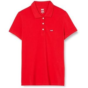 Levi's Polo's Slim Polo voor dames, Script Red, M
