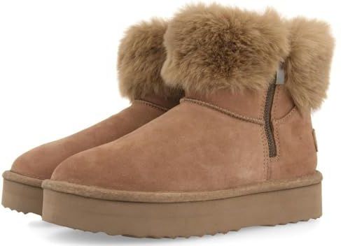 Gioseppo - Mendon - Laarzen - Taupe - Imitatiebont - Lichtgewicht EVA-zool