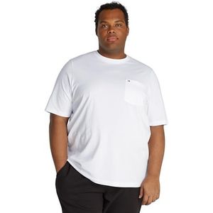 Tommy Hilfiger Heren BT-Pocket TEE-B S/S T-shirt, wit, 4XL, Wit, 4XL grote maten
