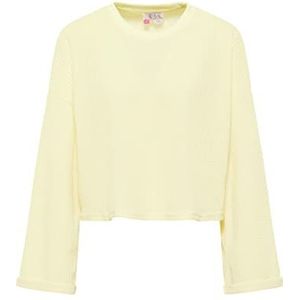 ECY Sweatshirt voor dames, lichtgeel, XL