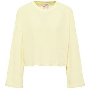 ECY Sweatshirt voor dames, lichtgeel, M