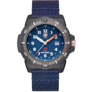 Luminox Mannen Analoge Zwitserse Quartz Horloge met NATO Textiel Armband Strap XS.8903.ECO, Blauw, Modern