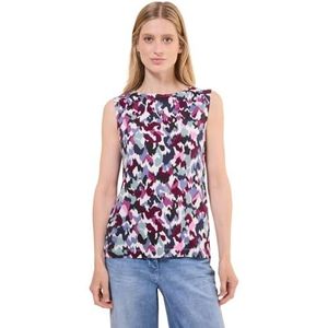 Tanktop - Grafisch - Viscose Mix - Ruches Op De Schouder