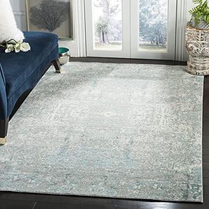 Safavieh Abella Vintage geïnspireerde tapijt, geweven polyester tapijt in groenblauw/multi, 120 X 180 cm