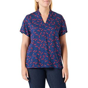 United Colors of Benetton Shirt voor dames, Blauw een patroon 84y, M