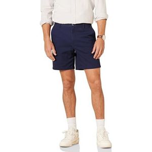 Amazon Essentials Heren Slim-Fit 18 cm Stretch Chino Shorts, Navy, 42W