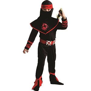 Dress Up America Kids Ninja Warrior Costume (4-6 jaar (taille: 71-76 hoogte: 99-114 cm))