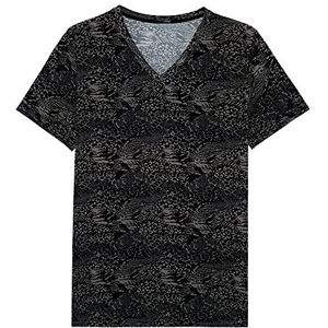 Hom T-shirt met V-hals, Nairobi, zwart, S heren, zwart, S