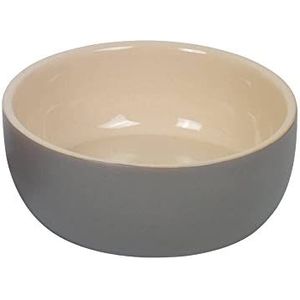 Nobby Kaunis 82404 keramische voederbak, 1,00 l, diameter 18,5 x 7 cm, grijs/crème