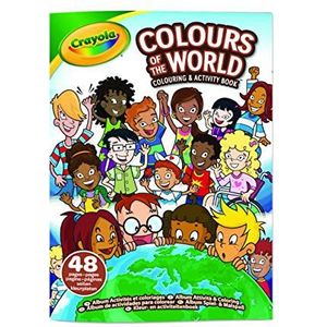 Crayola Colors of the World- Kleurboek, 48 Kleur- en Activiteitenpagina's, 04-2668G